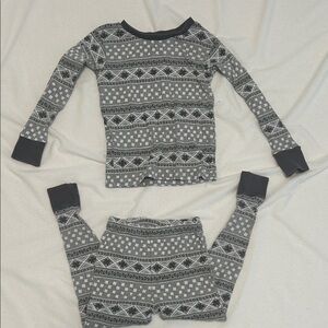 Cozy Gray winter pattern  Kids Pajamas